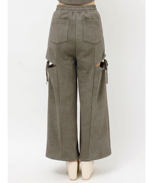 RESEXXY（リゼクシー）の「サイドリボンスウェットパンツ【セットアップ着用可能】（その他パンツ・レディース・チャコールグレー/グレー/ブラック・FREE）」の4枚目の写真