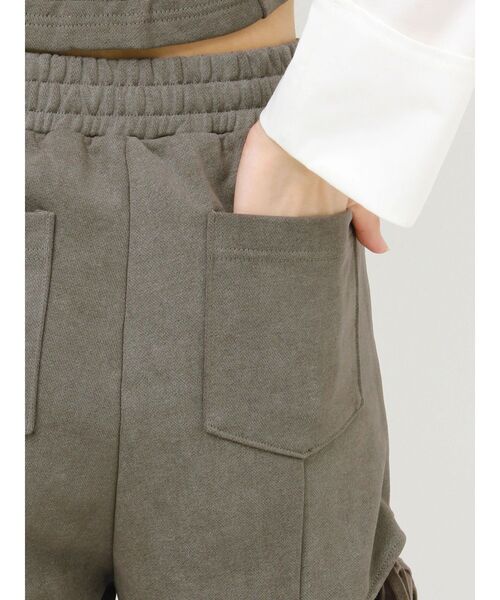 RESEXXY（リゼクシー）の「サイドリボンスウェットパンツ【セットアップ着用可能】（その他パンツ・レディース・チャコールグレー/グレー/ブラック・FREE）」の6枚目の写真