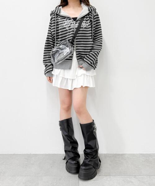 JANSPORT（ジャンスポーツ）の「WEGO/JANSPORT CLEAR CROSSBODY（ショルダーバッグ・レディース・ブラック・FREE）」の2枚目の写真