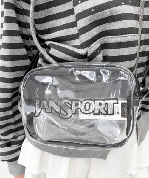 JANSPORT（ジャンスポーツ）の「WEGO/JANSPORT CLEAR CROSSBODY（ショルダーバッグ・レディース・ブラック・FREE）」の6枚目の写真