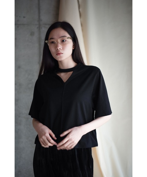 k3&co.(ケイスリーアンドコー)の「Wearable front and back top(Tシャツ/カットソー・レディース・Black/White・ONE SIZE)」の1枚目の写真
