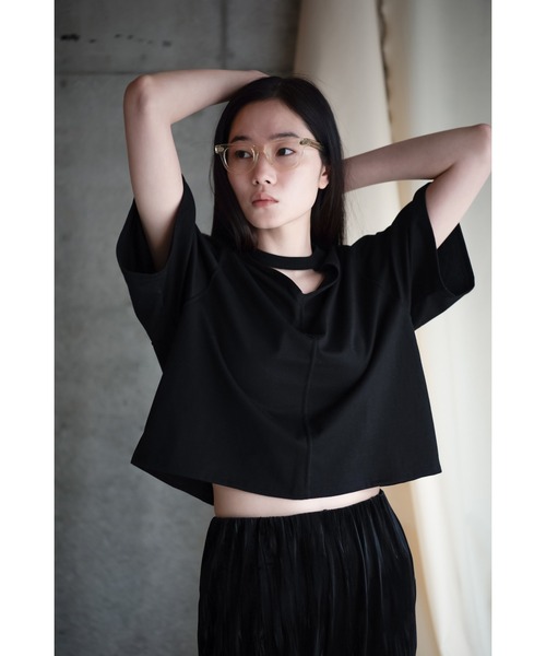 k3&co.(ケイスリーアンドコー)の「Wearable front and back top(Tシャツ/カットソー・レディース・Black/White・ONE SIZE)」の12枚目の写真