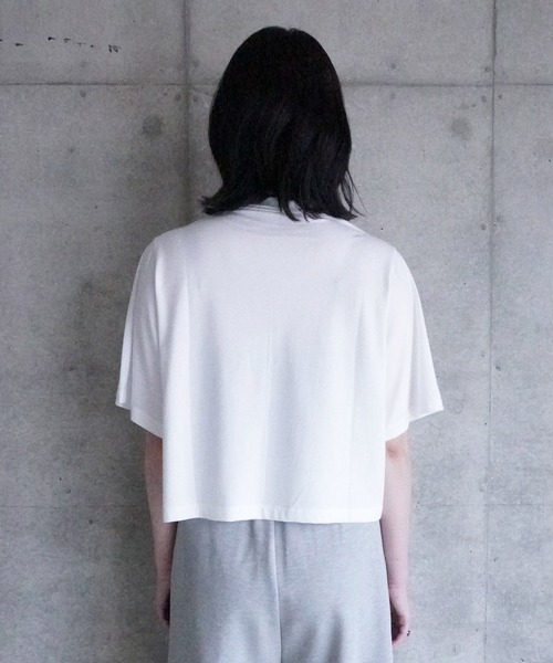 k3&co.(ケイスリーアンドコー)の「Wearable front and back top(Tシャツ/カットソー・レディース・Black/White・ONE SIZE)」の5枚目の写真
