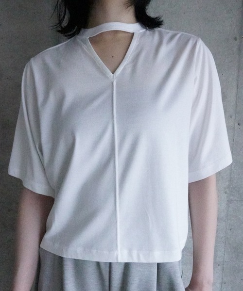 k3&co.(ケイスリーアンドコー)の「Wearable front and back top(Tシャツ/カットソー・レディース・Black/White・ONE SIZE)」の6枚目の写真