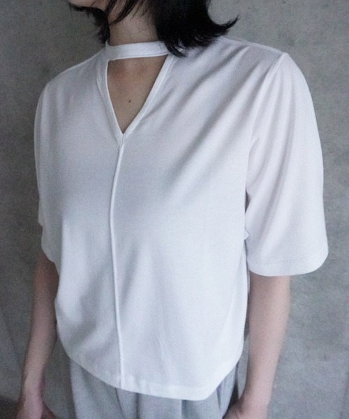 k3&co.(ケイスリーアンドコー)の「Wearable front and back top(Tシャツ/カットソー・レディース・Black/White・ONE SIZE)」の7枚目の写真