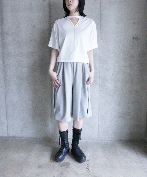 k3&co.(ケイスリーアンドコー)の「Wearable front and back top(Tシャツ/カットソー・レディース・Black/White・ONE SIZE)」の10枚目の写真
