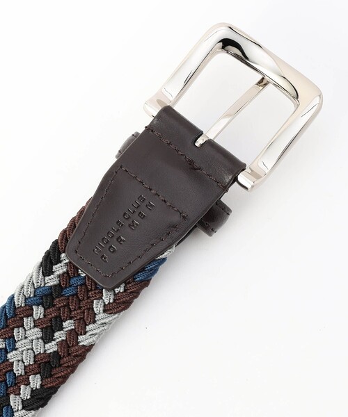 NICOLE CLUB FOR MEN（ニコルクラブフォーメン）の「ゴムメッシュベルト（ベルト・メンズ・ブラック/ブルー/グレー/ダークブラウン/その他2・FREE）」の6枚目の写真