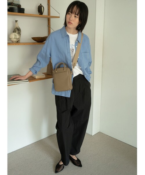 green label relaxing(グリーンレーベルリラクシング)の「<PARTE>2WAY マルチポーチ型 ショルダーバッグ(ショルダーバッグ・レディース・ブラウン/ナチュラル/ブラック/モカ・FREE)」の14枚目の写真
