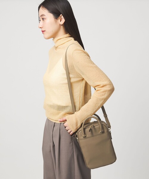 green label relaxing(グリーンレーベルリラクシング)の「<PARTE>2WAY マルチポーチ型 ショルダーバッグ(ショルダーバッグ・レディース・ブラウン/ナチュラル/ブラック/モカ・FREE)」の16枚目の写真
