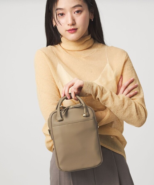 green label relaxing(グリーンレーベルリラクシング)の「<PARTE>2WAY マルチポーチ型 ショルダーバッグ(ショルダーバッグ・レディース・ブラウン/ナチュラル/ブラック/モカ・FREE)」の17枚目の写真