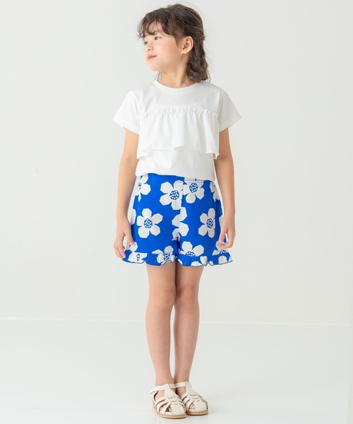 SUNDAYS SUN(サンデイズ サン)の「【綿混】切り替えフリルT(Tシャツ/カットソー・キッズ・レッド/ブラック/アイボリー・130/120/110/100)」の12枚目の写真