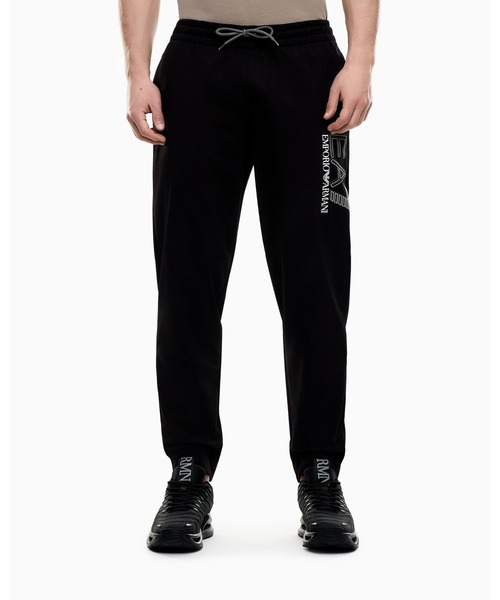 EMPORIO ARMANI EA7(エンポリオアルマーニイーエーセブン)の「<オンライン限定>【エンポリオ アルマーニ EA7】Visibility スウェットジョガーパンツ(スウェットパンツ・メンズ・ブラック・X-SMALL/X-LARGE/SMALL/MEDIUM/LARGE)」の1枚目の写真