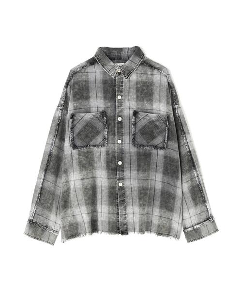 DANKE SCHON(ダンケシェーン)の「DankeSchon/ダンケシェーン/WASH CHECK SHIRTS(シャツ/ブラウス・メンズ・ブラック/ブルー・L/M)」の7枚目の写真