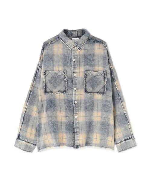 DANKE SCHON(ダンケシェーン)の「DankeSchon/ダンケシェーン/WASH CHECK SHIRTS(シャツ/ブラウス・メンズ・ブラック/ブルー・L/M)」の20枚目の写真