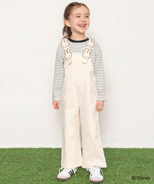 Miffy（ ミッフィー）の「【miffy/ミッフィー】モチーフ付きサロペット（サロペット/オーバーオール）」｜詳細画像