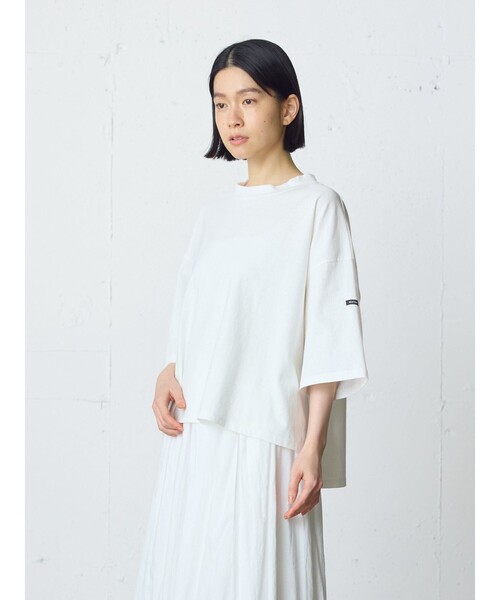 MidiUmi(ミディウミ)の「MidiUmi モックネックワイドプルオーバー(Tシャツ/カットソー・レディース・ブラック/ピンク/グリーン/チャコールグレー/オフホワイト/ブラウン・FREE)」の14枚目の写真