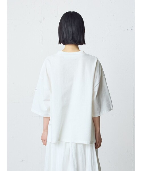 MidiUmi(ミディウミ)の「MidiUmi モックネックワイドプルオーバー(Tシャツ/カットソー・レディース・ブラック/ピンク/グリーン/チャコールグレー/オフホワイト/ブラウン・FREE)」の16枚目の写真