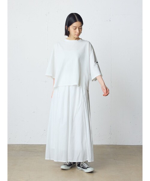 MidiUmi(ミディウミ)の「MidiUmi モックネックワイドプルオーバー(Tシャツ/カットソー・レディース・ブラック/ピンク/グリーン/チャコールグレー/オフホワイト/ブラウン・FREE)」の19枚目の写真