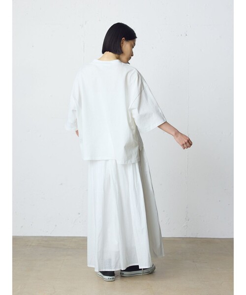 MidiUmi(ミディウミ)の「MidiUmi モックネックワイドプルオーバー(Tシャツ/カットソー・レディース・ブラック/ピンク/グリーン/チャコールグレー/オフホワイト/ブラウン・FREE)」の21枚目の写真