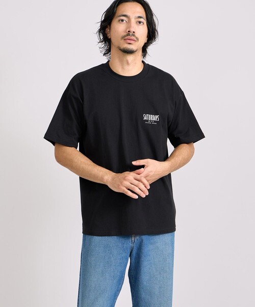 BEDWIN & THE HEARTBREAKERS(ベドウィン アンド ザ ハートブレイカーズ)の「BEDWIN & THE HEARTBREAKERS x Saturdays NYC Ex.PRINTED TEE "MANHATTAN"(Tシャツ/カットソー・メンズ・ブラック/ブラウン/イエロー・M/L/S/XL)」の4枚目の写真