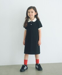 green label relaxing（グリーンレーベルリラクシング）の「バイカラー カノコ ポロワンピース / キッズ  100cm-130cm（ワンピース）」