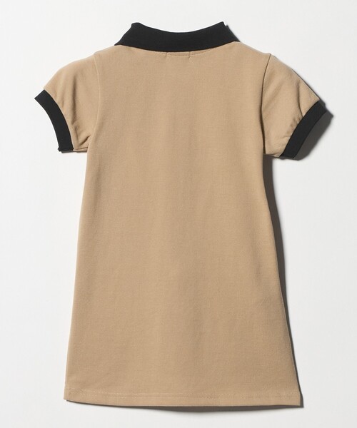 green label relaxing（グリーンレーベルリラクシング）の「バイカラー カノコ ポロワンピース / キッズ  100cm-130cm（ワンピース・キッズ・ブラック/ベージュ・110cm/100cm/120cm/130cm）」の7枚目の写真