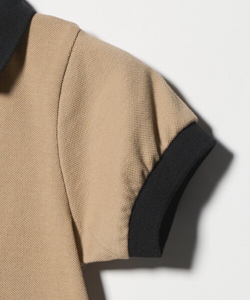 green label relaxing（グリーンレーベルリラクシング）の「バイカラー カノコ ポロワンピース / キッズ  100cm-130cm（ワンピース・キッズ・ブラック/ベージュ・110cm/100cm/120cm/130cm）」の9枚目の写真