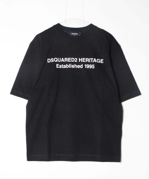DSQUARED2（ディースクエアード）の「Loose Fit Heritage T-Shirt/0261（Tシャツ/カットソー・メンズ・ブラック/ホワイト・L/M/S）」の2枚目の写真