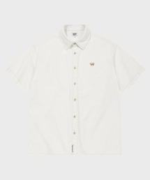 DENIM WASHED SHORT-SLEEVED SHIRT