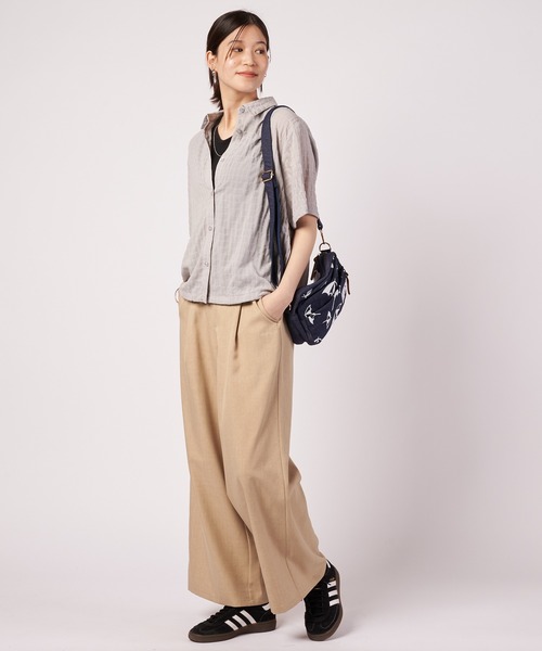 Arnold Palmer(アーノルドパーマー)の「クレープシフォン ドロスト シャツ ブラウス(シャツ/ブラウス・レディース・グレー/ネイビー/イエロー・S/L/M)」の5枚目の写真