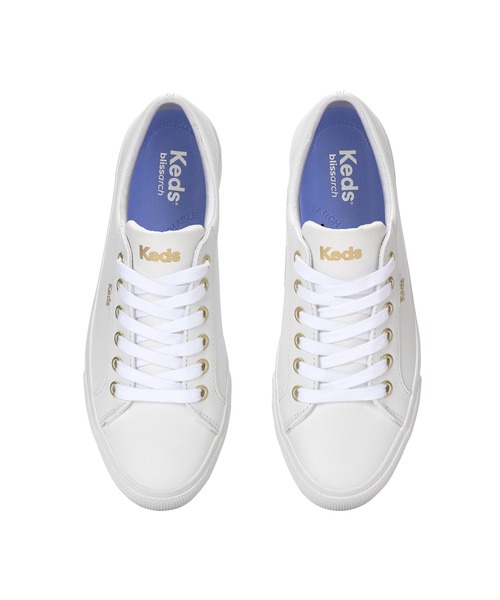Keds（ケッズ）の「Keds ケッズ ジャンプ キック レザー ホワイト（スニーカー・レディース・ホワイト・22.5cm/23.0cm/23.5cm/24.0cm/24.5cm/25.0cm）」の5枚目の写真