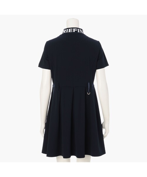 BRIEFING（ブリーフィング）の「【BRIEFING GOLF／ブリーフィングゴルフ】WOMEN’S NECK LOGO HIGHNECK PLEATED DRESS（ワンピース・レディース・ブラック/ネイビー・M/S）」の3枚目の写真