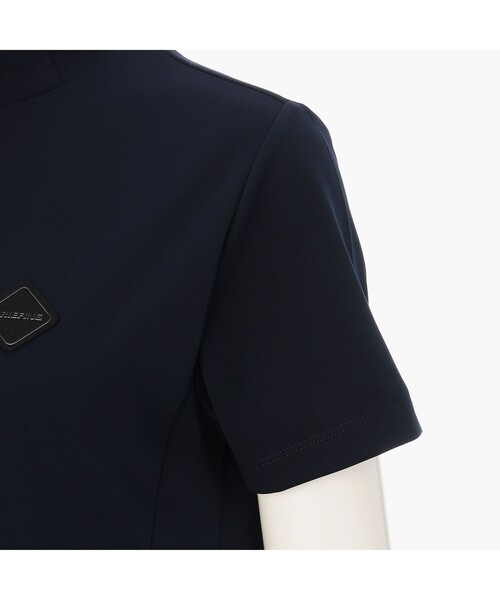 BRIEFING（ブリーフィング）の「【BRIEFING GOLF／ブリーフィングゴルフ】WOMEN’S NECK LOGO HIGHNECK PLEATED DRESS（ワンピース・レディース・ブラック/ネイビー・M/S）」の8枚目の写真