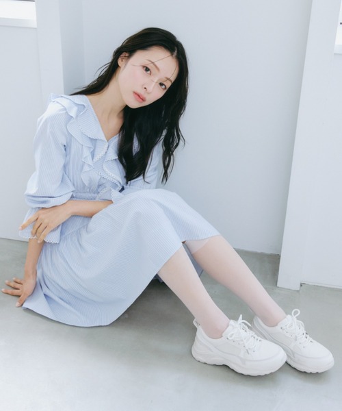 JILL by JILL STUART(ジルバイジルスチュアート)の「オリジナルボリュームスニーカー(スニーカー・レディース・ホワイト/ピンク・LARGE/MEDIUM/SMALL)」の6枚目の写真