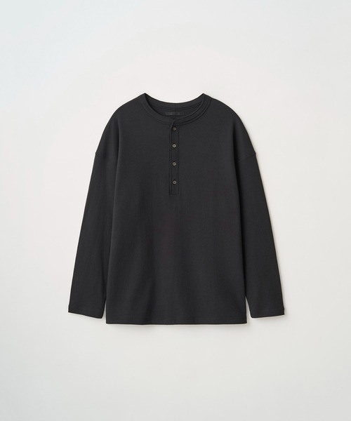 Juha（ユハ）の「INTERLOCK HENLEY L/S（Tシャツ/カットソー・メンズ・チャコールグレー/グレー/オフホワイト/ブラック・4/3）」の19枚目の写真