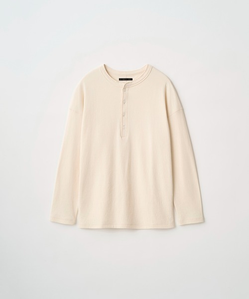 Juha（ユハ）の「INTERLOCK HENLEY L/S（Tシャツ/カットソー・メンズ・チャコールグレー/グレー/オフホワイト/ブラック・4/3）」の21枚目の写真