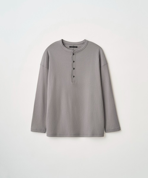 Juha（ユハ）の「INTERLOCK HENLEY L/S（Tシャツ/カットソー・メンズ・チャコールグレー/グレー/オフホワイト/ブラック・4/3）」の22枚目の写真