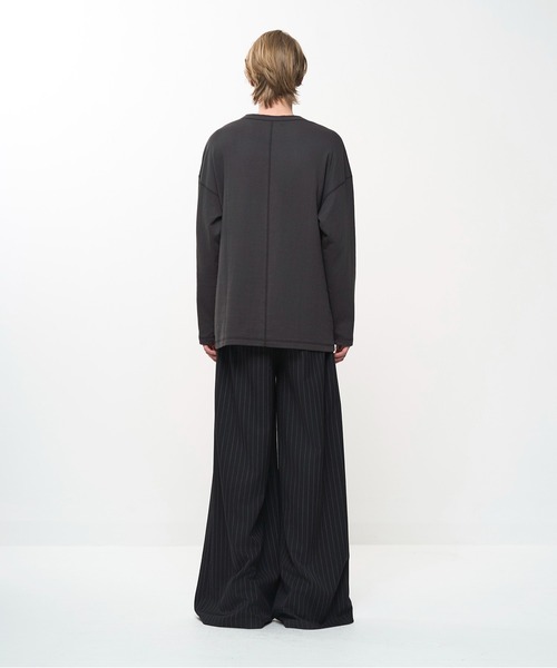 Juha（ユハ）の「INTERLOCK HENLEY L/S（Tシャツ/カットソー・メンズ・チャコールグレー/グレー/オフホワイト/ブラック・4/3）」の10枚目の写真