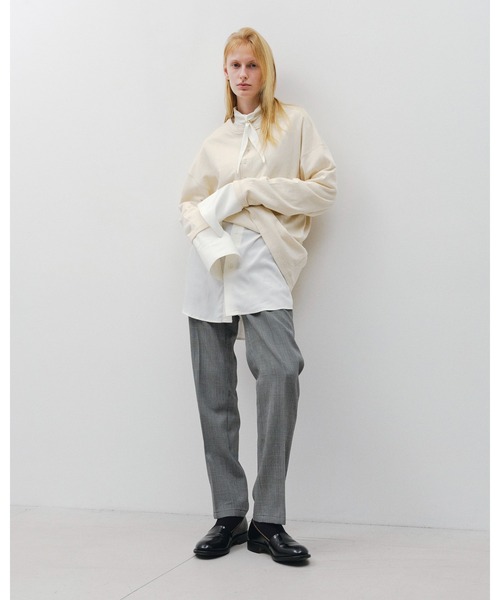 Juha（ユハ）の「INTERLOCK HENLEY L/S（Tシャツ/カットソー・メンズ・チャコールグレー/グレー/オフホワイト/ブラック・4/3）」の18枚目の写真