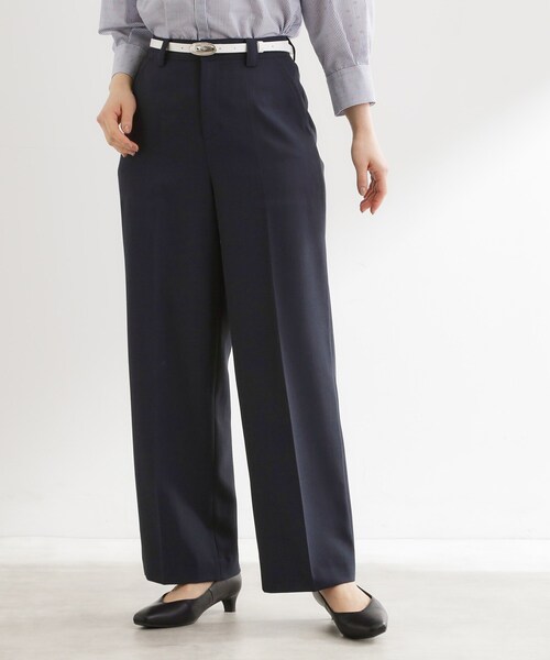Reflect(リフレクト)の「ステッチワークストレートワイドパンツ(その他パンツ・レディース・ナチュラル/ホワイト/ネイビー・07/09/11/13/15 )」の18枚目の写真
