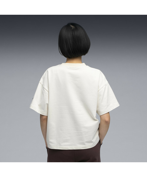 PUMA(プーマ)の「PUMA プーマ ウィメンズ ESS エレベーテッド MX ベビー 半袖 Tシャツ(Tシャツ/カットソー・レディース・チョコ/ブルー系その他5/オフホワイト・LARGE/X-LARGE/SMALL/MEDIUM)」の4枚目の写真