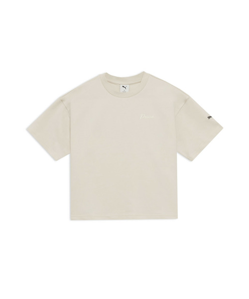 PUMA(プーマ)の「PUMA プーマ ウィメンズ ESS エレベーテッド MX ベビー 半袖 Tシャツ(Tシャツ/カットソー・レディース・チョコ/ブルー系その他5/オフホワイト・LARGE/X-LARGE/SMALL/MEDIUM)」の6枚目の写真