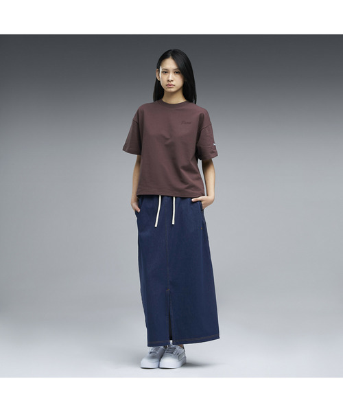 PUMA(プーマ)の「PUMA プーマ ウィメンズ ESS エレベーテッド MX ベビー 半袖 Tシャツ(Tシャツ/カットソー・レディース・チョコ/ブルー系その他5/オフホワイト・LARGE/X-LARGE/SMALL/MEDIUM)」の21枚目の写真
