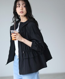 itto...（イット）の「水を弾く撥水加工【UVカット＆接触冷感】機能付きフレアブルゾン（マウンテンパーカー）」