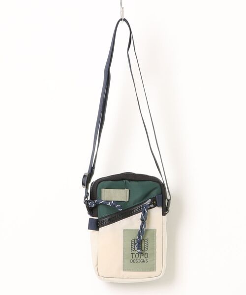 TOPO DESIGNS(トポデザインズ)の「GO OUT掲載モデル【TOPO DESIGNS】MINI SHOULDER BAG/ミニショルダーバッグ(ショルダーバッグ・レディース・ブラウン/アイボリー/ホワイト系/ブラック/ブラウン系/ブラック系/ブルー系/ブルー系1/レッドパープル/グレー系・ONE SIZE)」の1枚目の写真