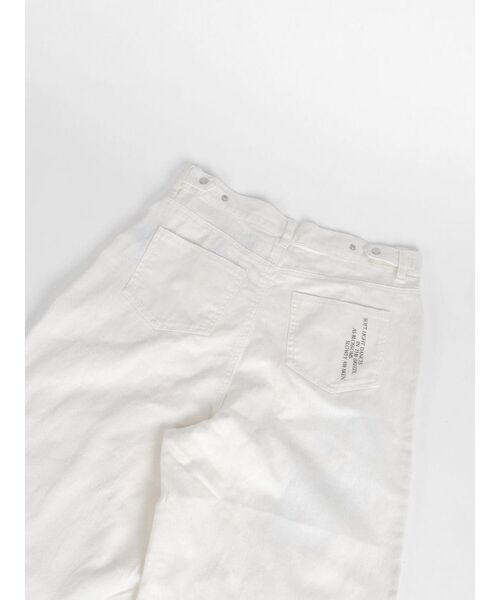 :ETHROF(イーサオブ)の「GRAPHIC STRAIGHT DENIM PANTS(デニムパンツ・レディース・オフホワイト/チャコール・FREE)」の20枚目の写真