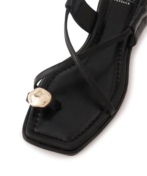 ROPE' PICNIC（ロペピクニック）の「フラットメタルトングサンダル（サンダル・レディース・ブラック/ダークブラウン・S/M/L）」の7枚目の写真