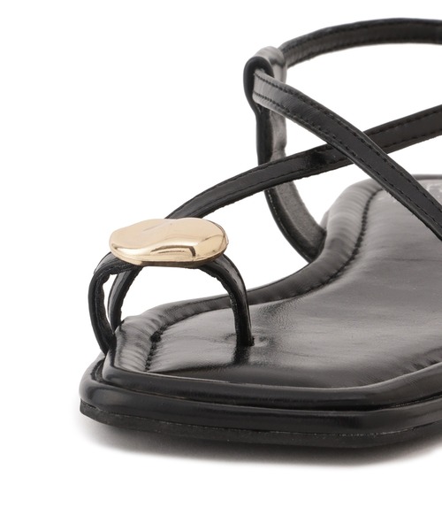 ROPE' PICNIC（ロペピクニック）の「フラットメタルトングサンダル（サンダル・レディース・ブラック/ダークブラウン・S/M/L）」の9枚目の写真