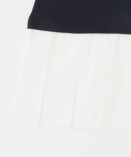 LOVETOXIC(ラブトキシック)の「レイヤード風ワンピース(ワンピース・キッズ・アイボリー/ネイビー/トップグレー・S:140cm/M:150cm/L:160cm)」の21枚目の写真