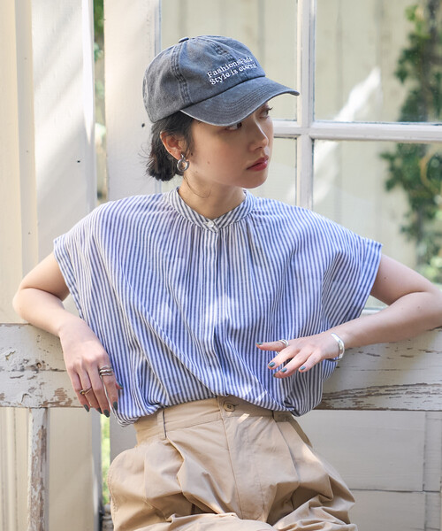FREAK'S STORE(フリークスストア)の「インドボイル フレンチスリーブブラウス(シャツ/ブラウス・レディース・ブルー/オフホワイト/ブラック/その他2/ラベンダー・フリ-)」の17枚目の写真